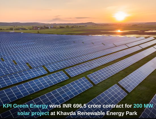 KPI Green Energy Secures Contract Worth INR 696.50 Cr from SJVN for 200 MW Solar Project in Khavda