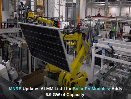 ALMM Update: MNRE Adds 6,922 MW of Solar Module Capacity in October 2025